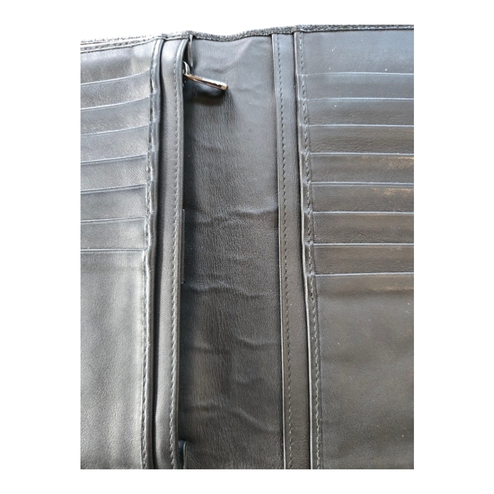 Dolce & Gabbana Black Pebbled Leather Bifold Long Unisex Wallet - Picture 13 of 13